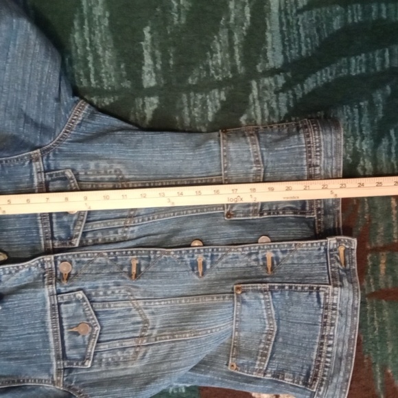 Eddie Bauer Jean Button Jacket Classic Vintage Trucker Look Womens Small - Picture 7 of 8